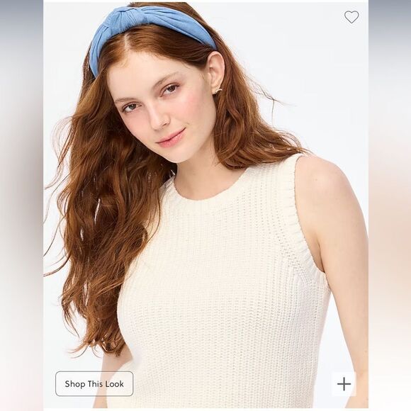 NWT J Crew Factory Ivory Sweater-vest - Picture 3 of 7